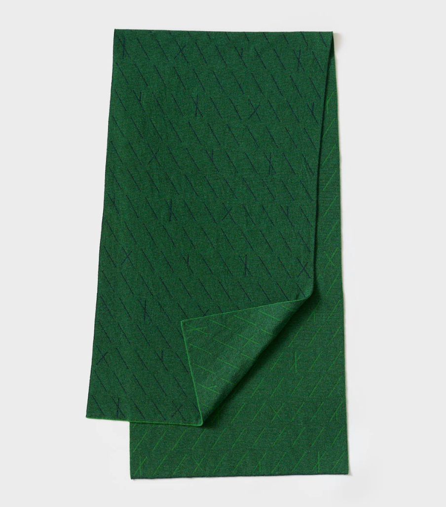 Forest Scarf - Oxide Green & Ink