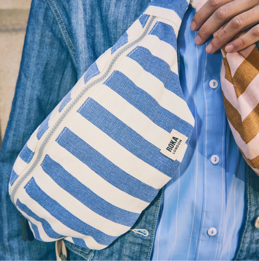 Mill Hill Crossbody Bag - Denim Strip