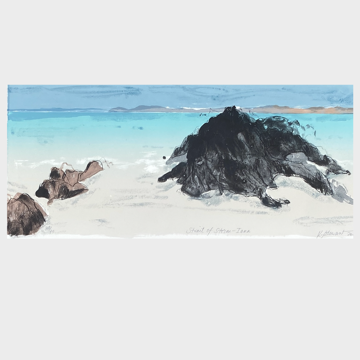 'Strait of Storm - Iona' Original Screen Print