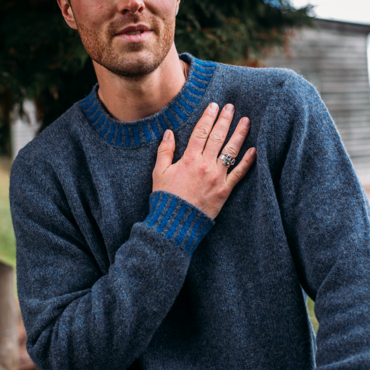 Bruar Sweater - Blueberry