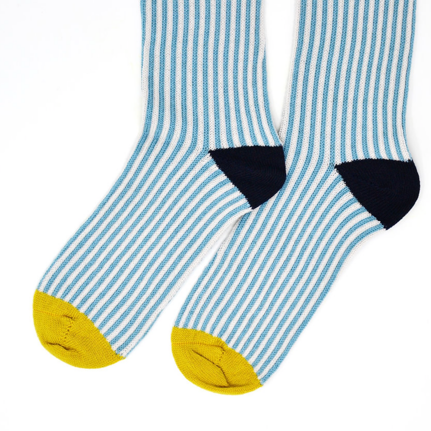 Merino Stripe Socks - Blue/Red