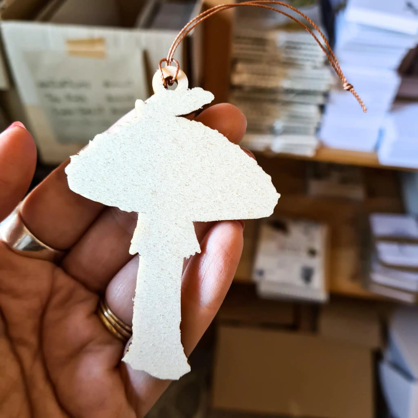 Toadstool Wooden Decoration