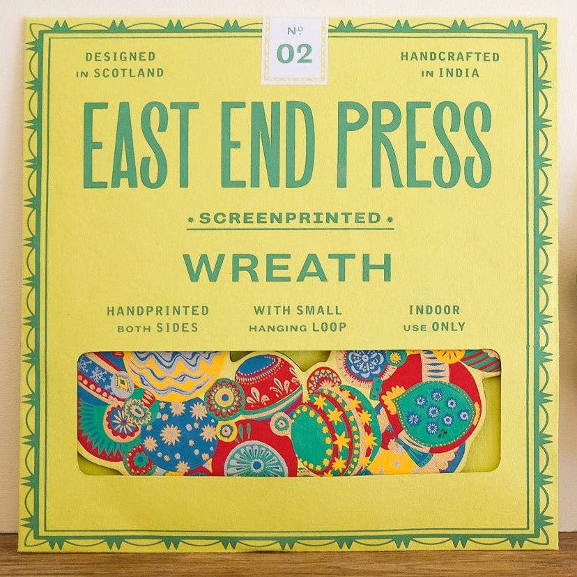 Bauble Cotton Board Wreath