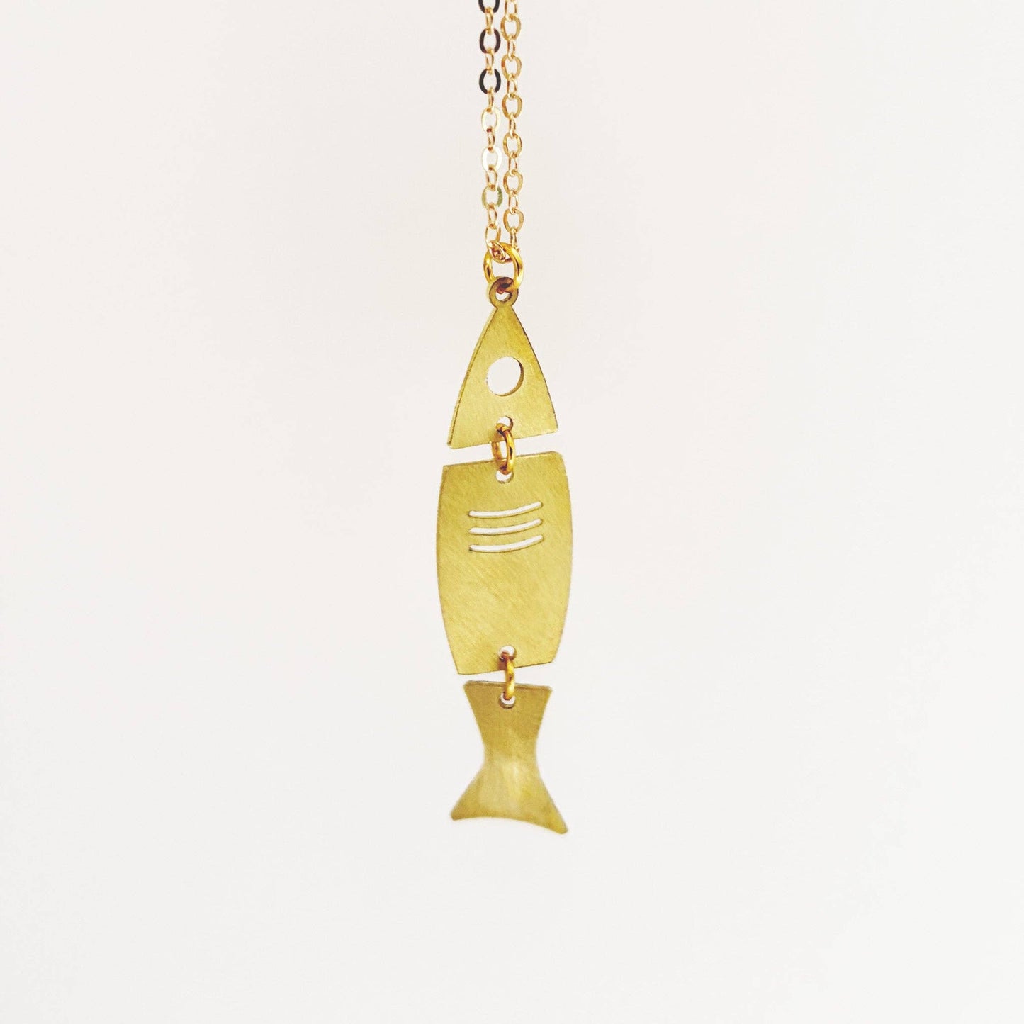 Brass Fish Necklace
