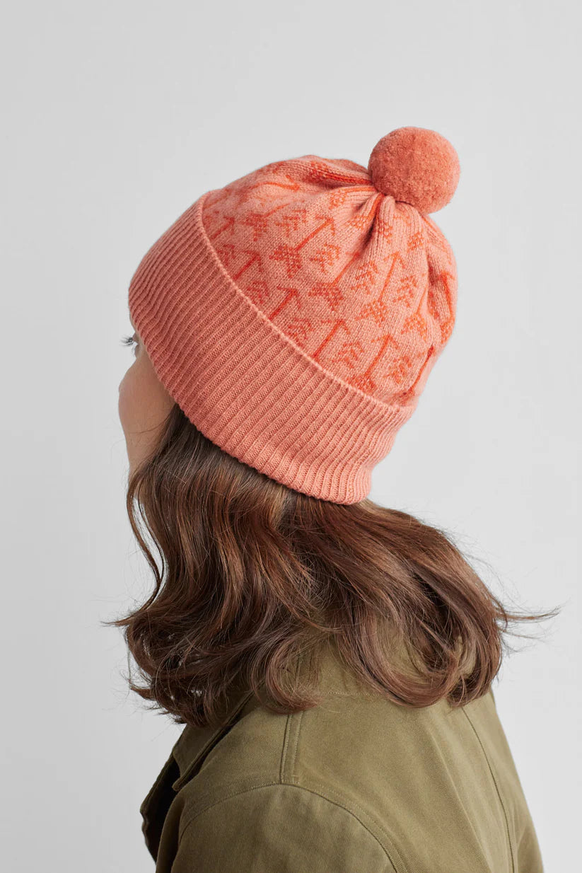 Arrow Pom Hat - Rosehip & Rust
