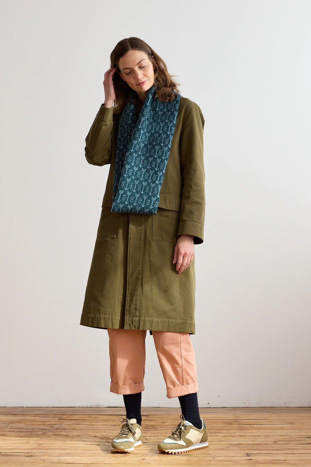 Arrow Circle Scarf - Ink & North Sea