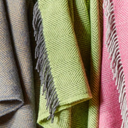 Zest and Charcoal Herringbone