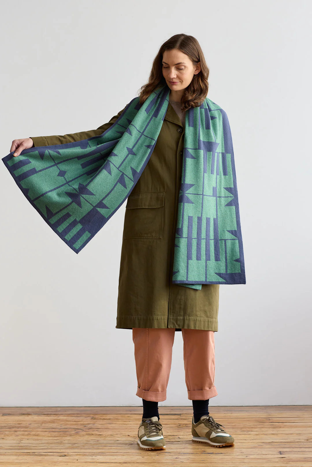 Keel Scarf - Willow & Midnight