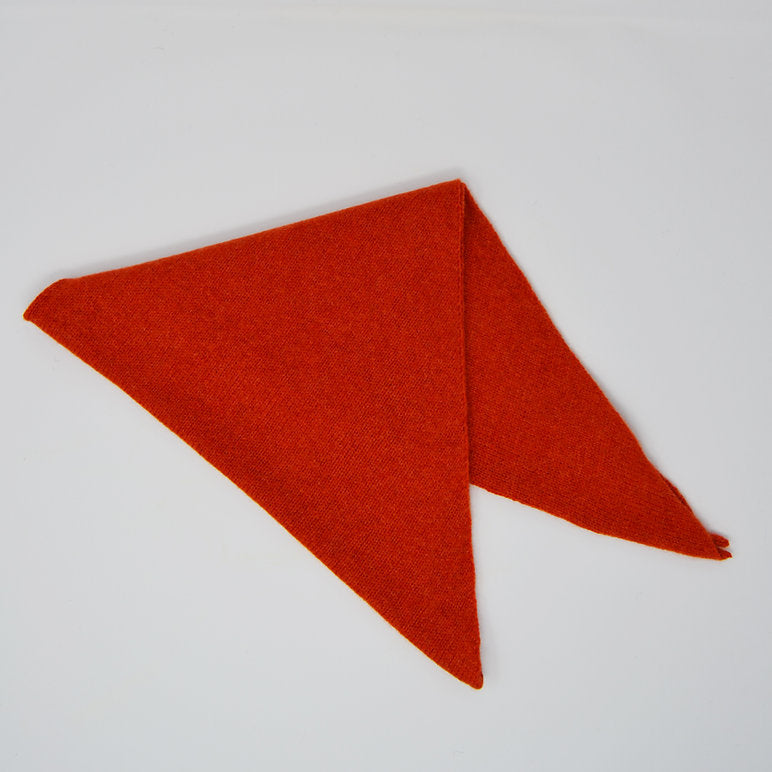 Lambswool Neckerchief - Spicy Orange