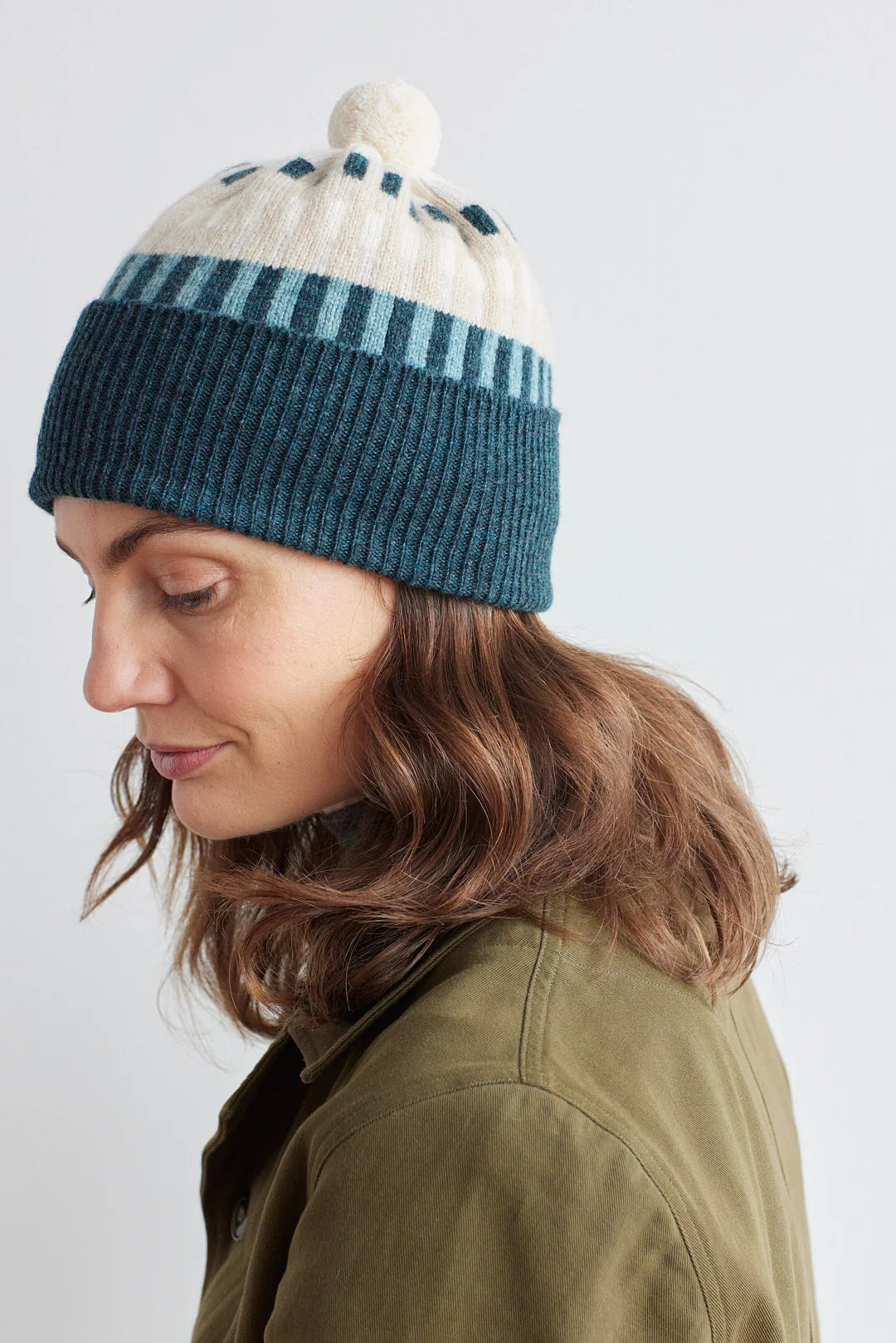 Harbour Pom Hat - Ink & North Sea