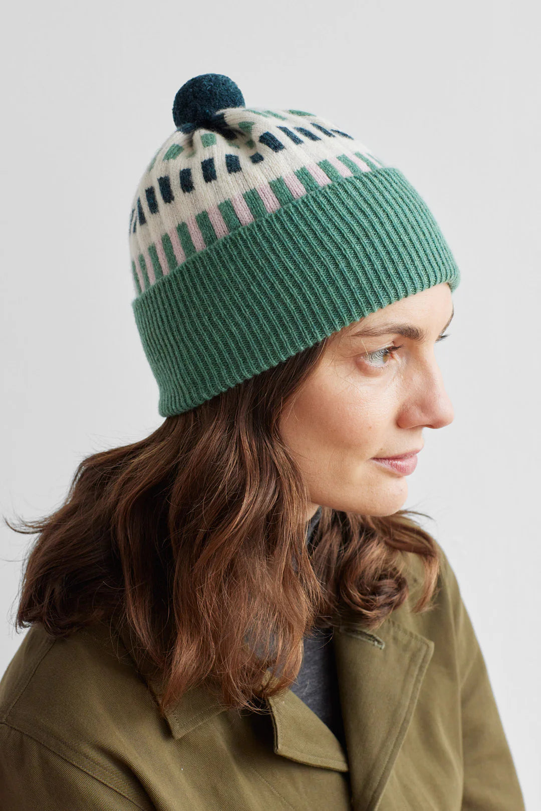 Harbour Pom Hat - Willow & Seashell