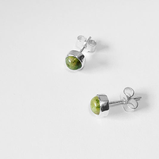 Iona Green Stone Studs