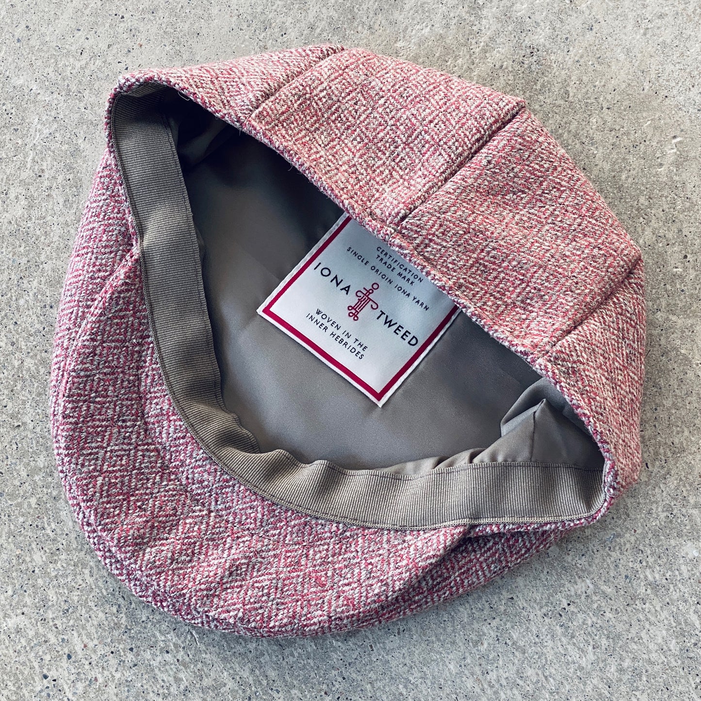 Iona Tweed Bunnet - Rock Pink Diamond Twill