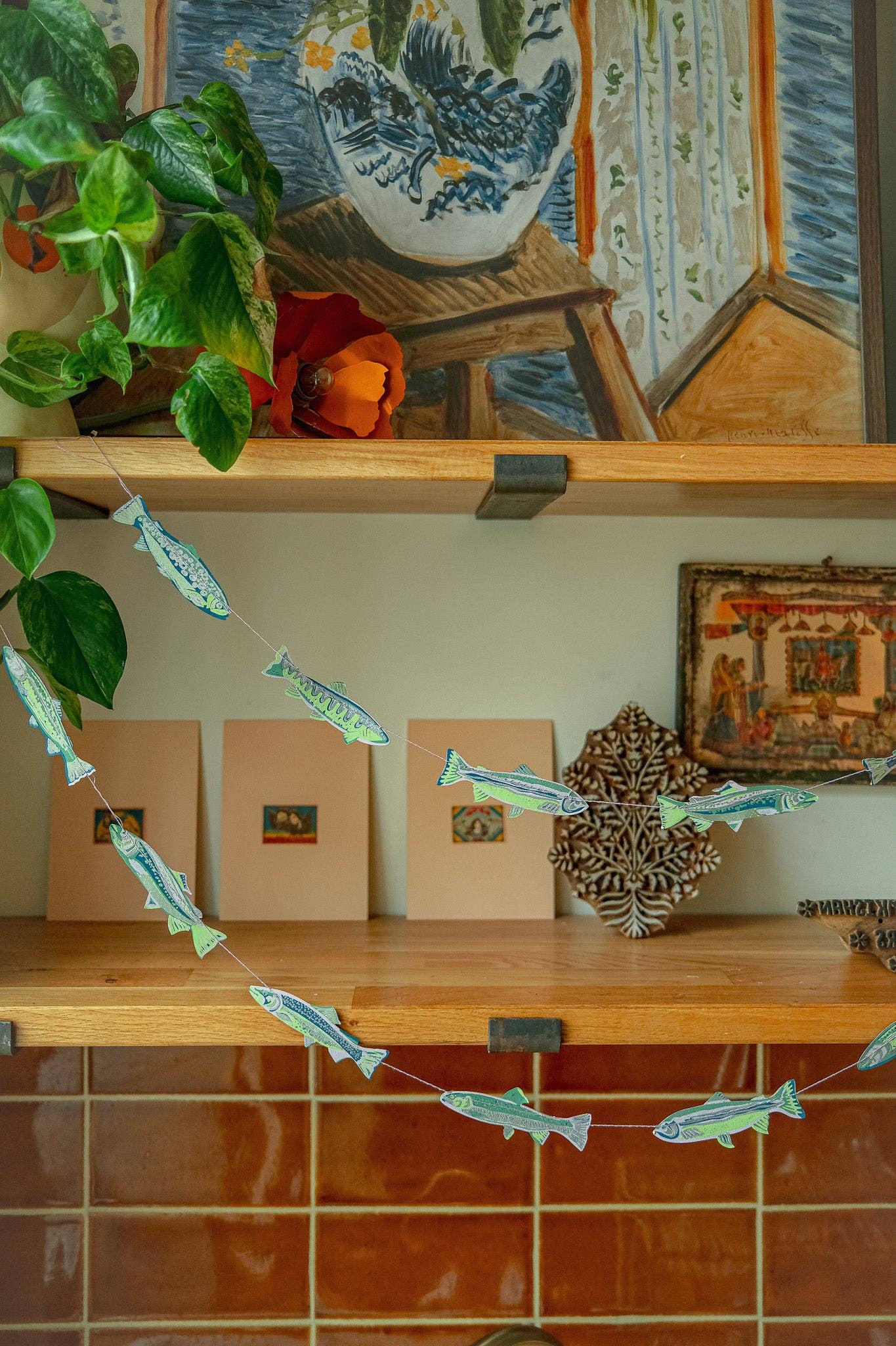 Tasty Anchovies Sewn Garland