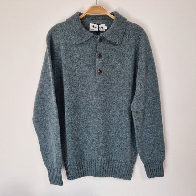 Eton Henly Sweater - Verdigris