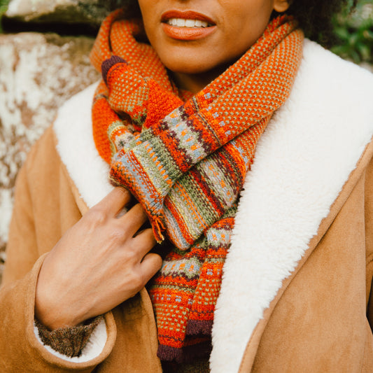 Alpine Fairisle Scarf - Copperland