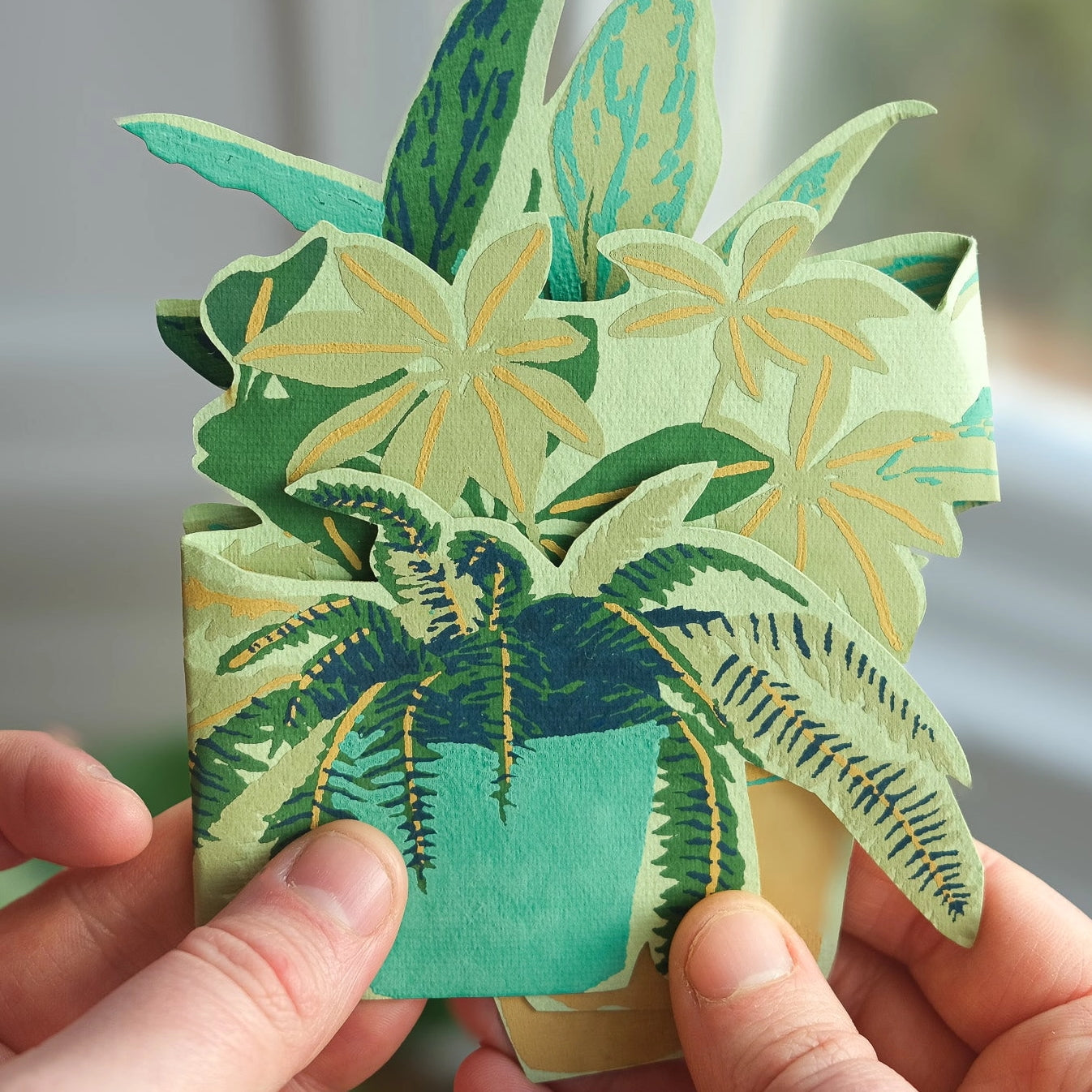 Plant Pot Greeting Card (Small)