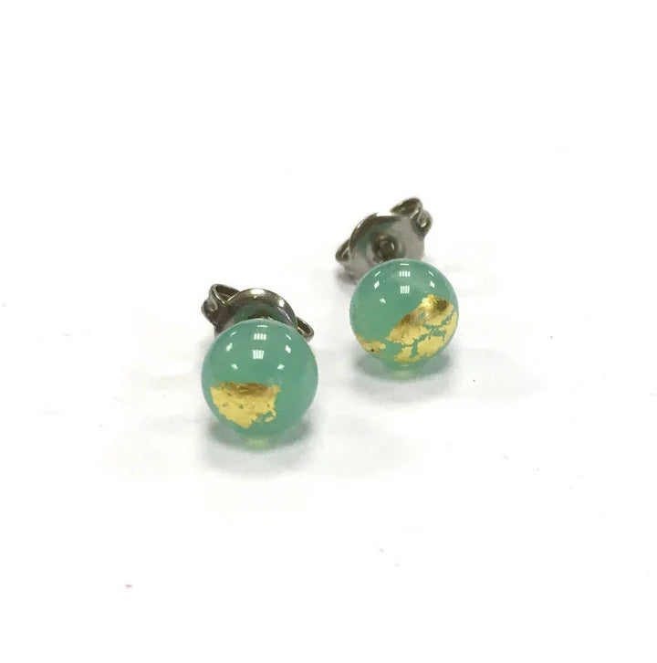 Mini Sphere Glass Studs