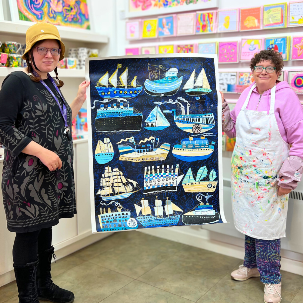 Ship Ahoy Tea Towel
