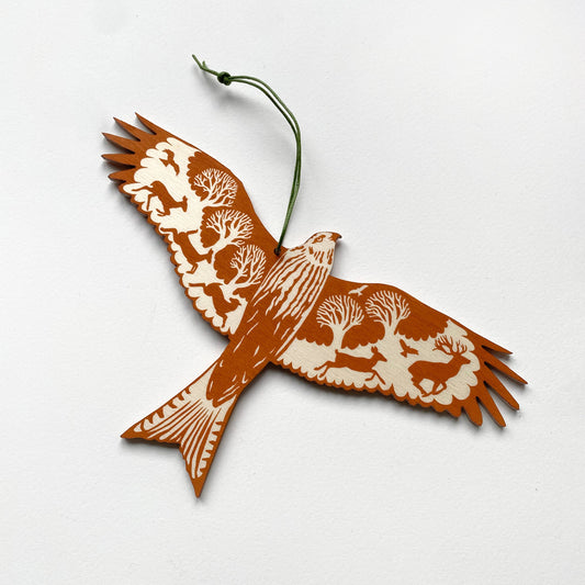 Wooden Decoration - Red Kite