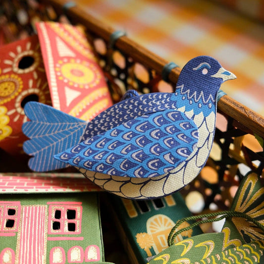 Dove Screen-Printed Decoration