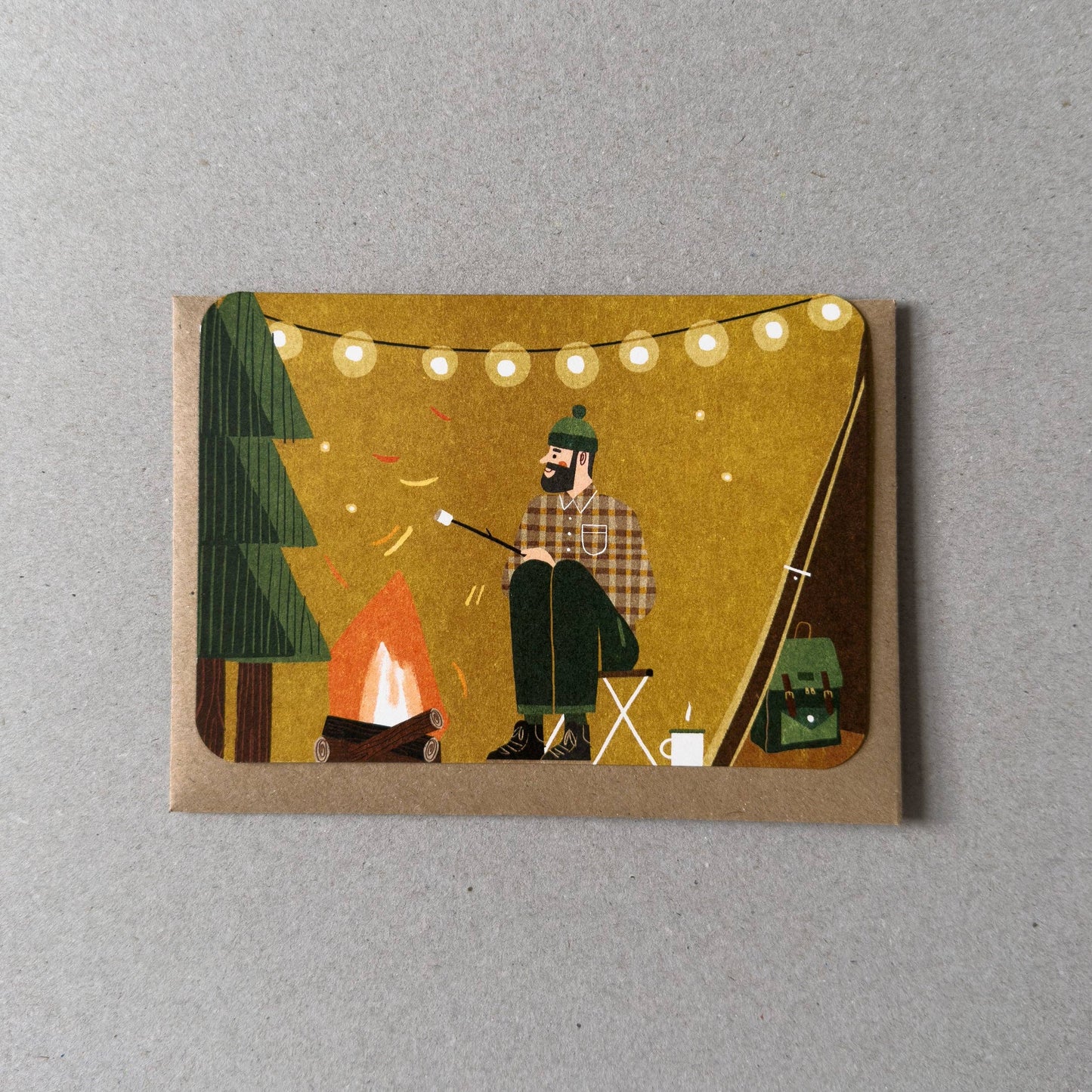 Yellow Tent Card