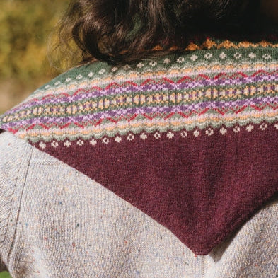 Fairisle Neckerchief - Tyrian-Thistle