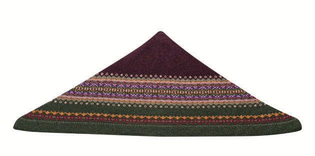 Fairisle Neckerchief - Tyrian-Thistle