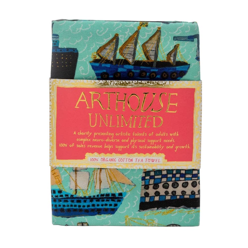 Ship Ahoy Tea Towel