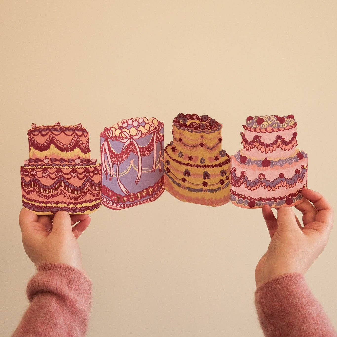 Birthday Cake Concertina Card
