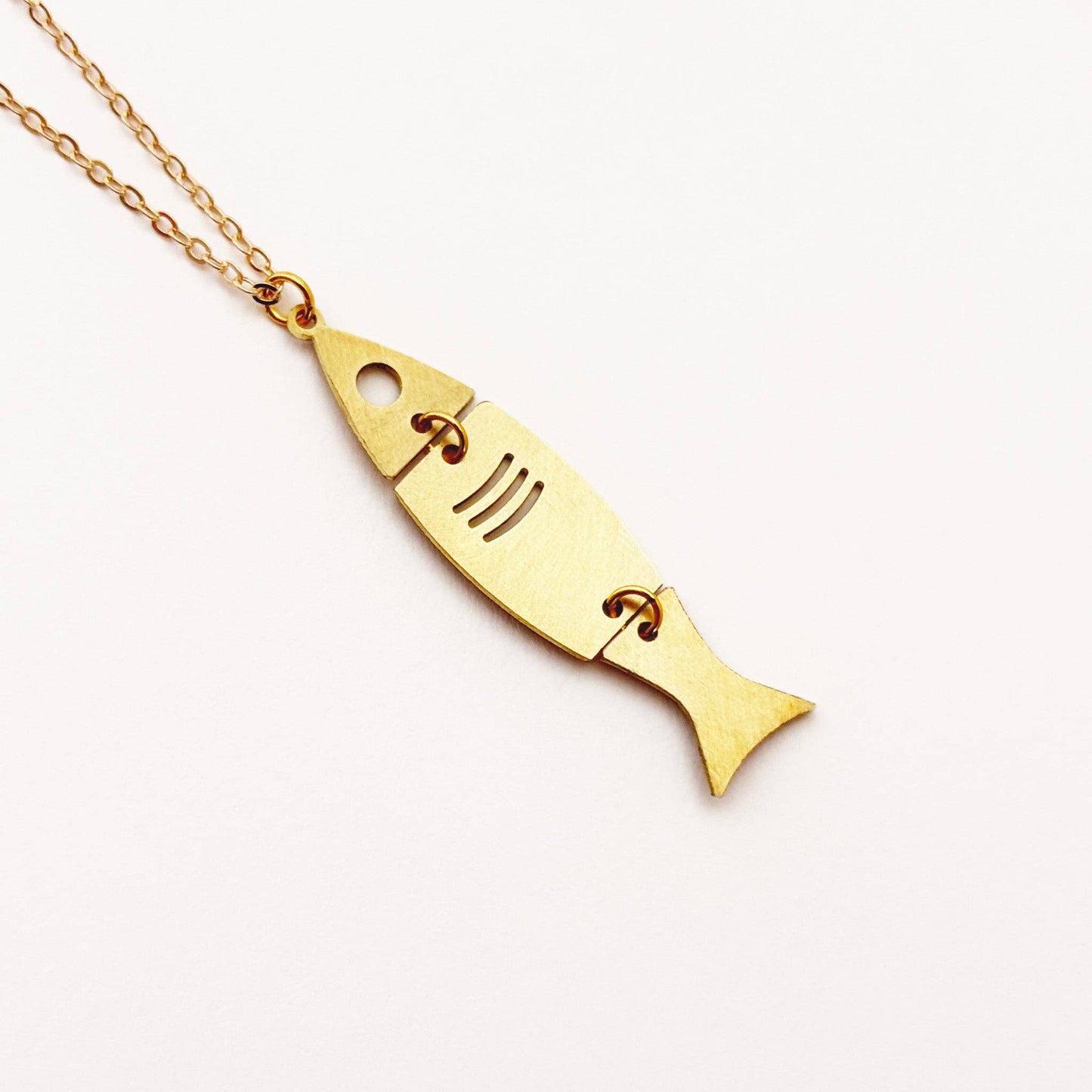 Brass Fish Necklace