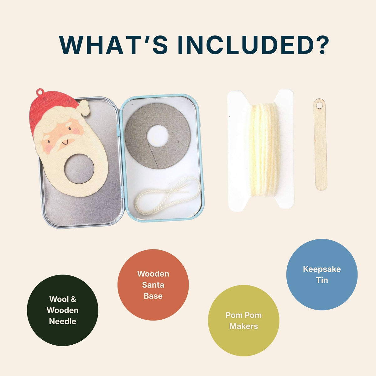 Pom Pom Santa Kit