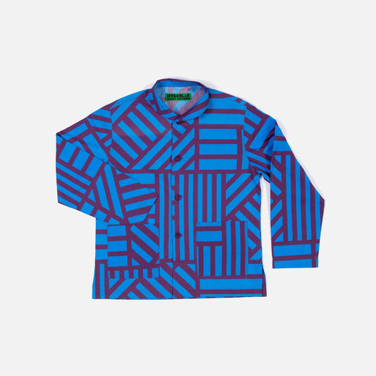 Sidewinder Pyjama Jacket  - Blueberry