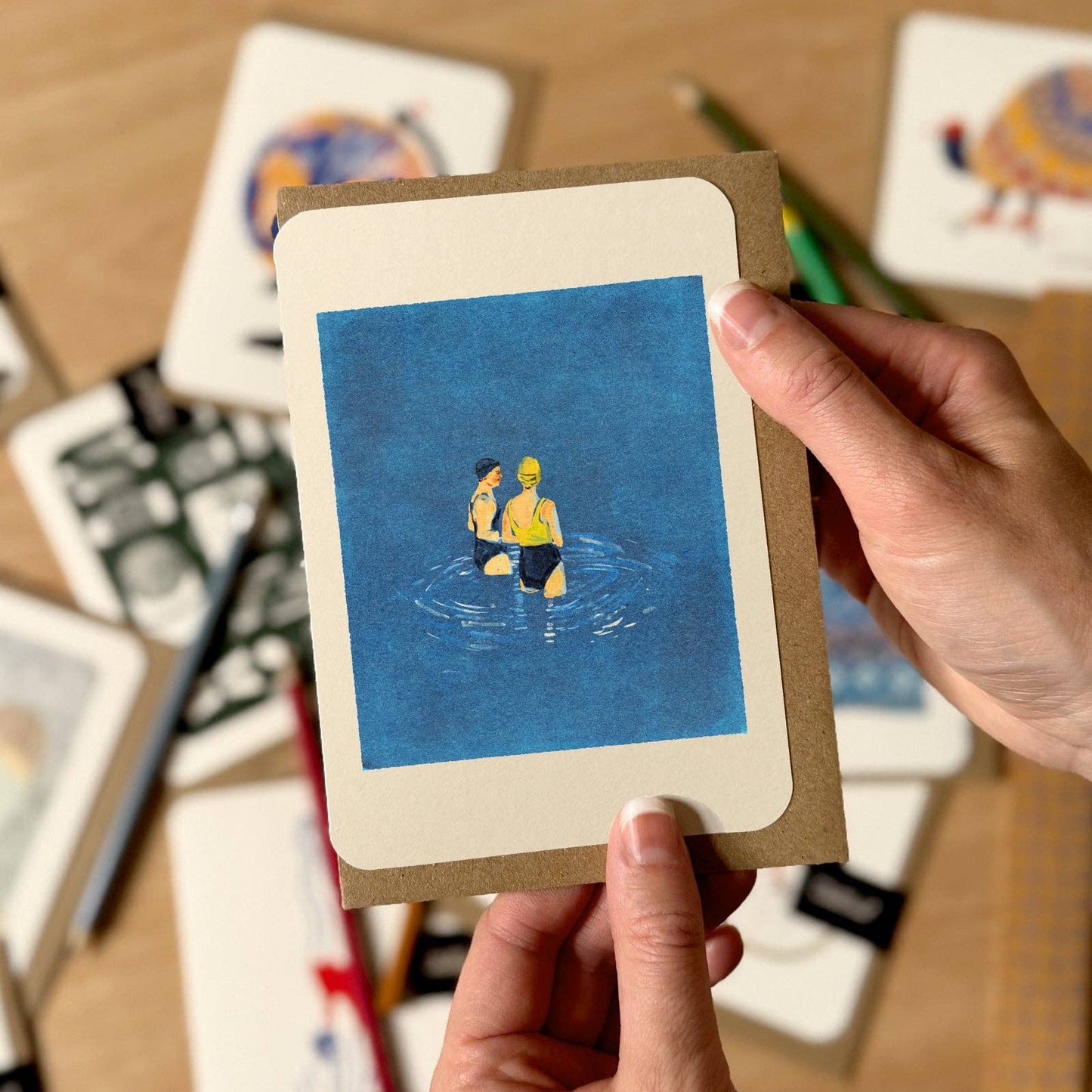 Swatch Wild Swimmers Greetings Card