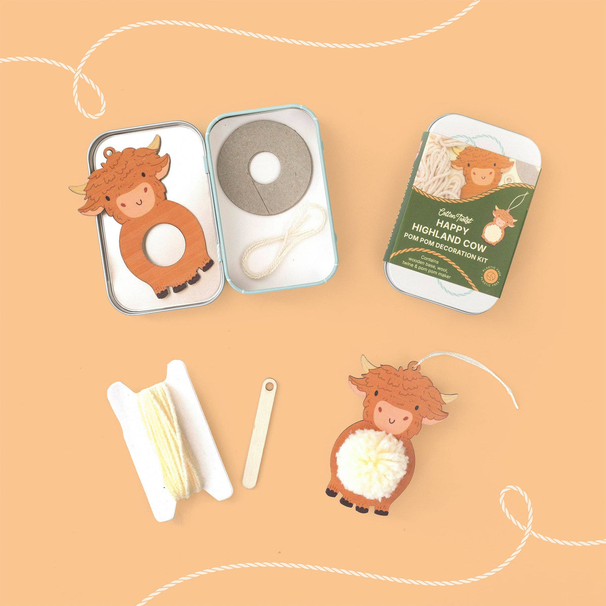 Pom Pom Highland Cow Kit