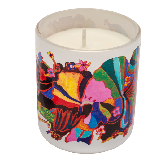 Psychedelic Dreams, Plant Wax Candle - White