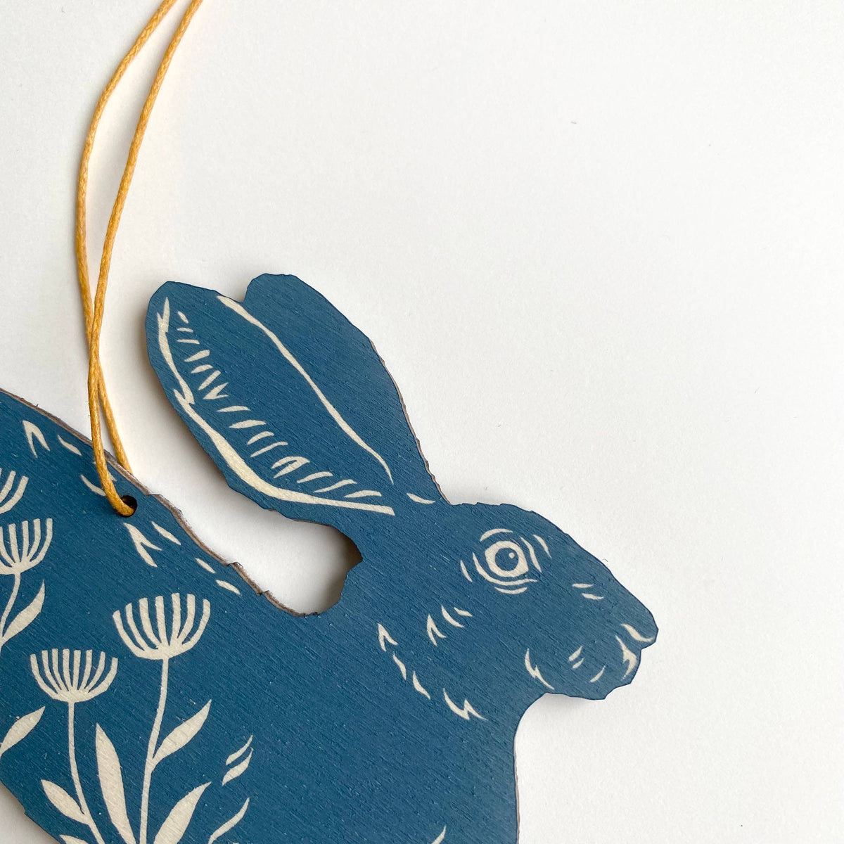Wooden Decoration - Leaping Hare