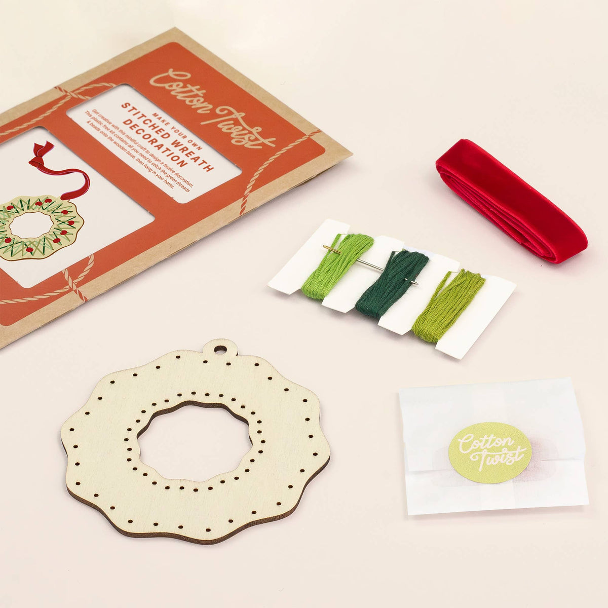 Stitched Wreath Decoration