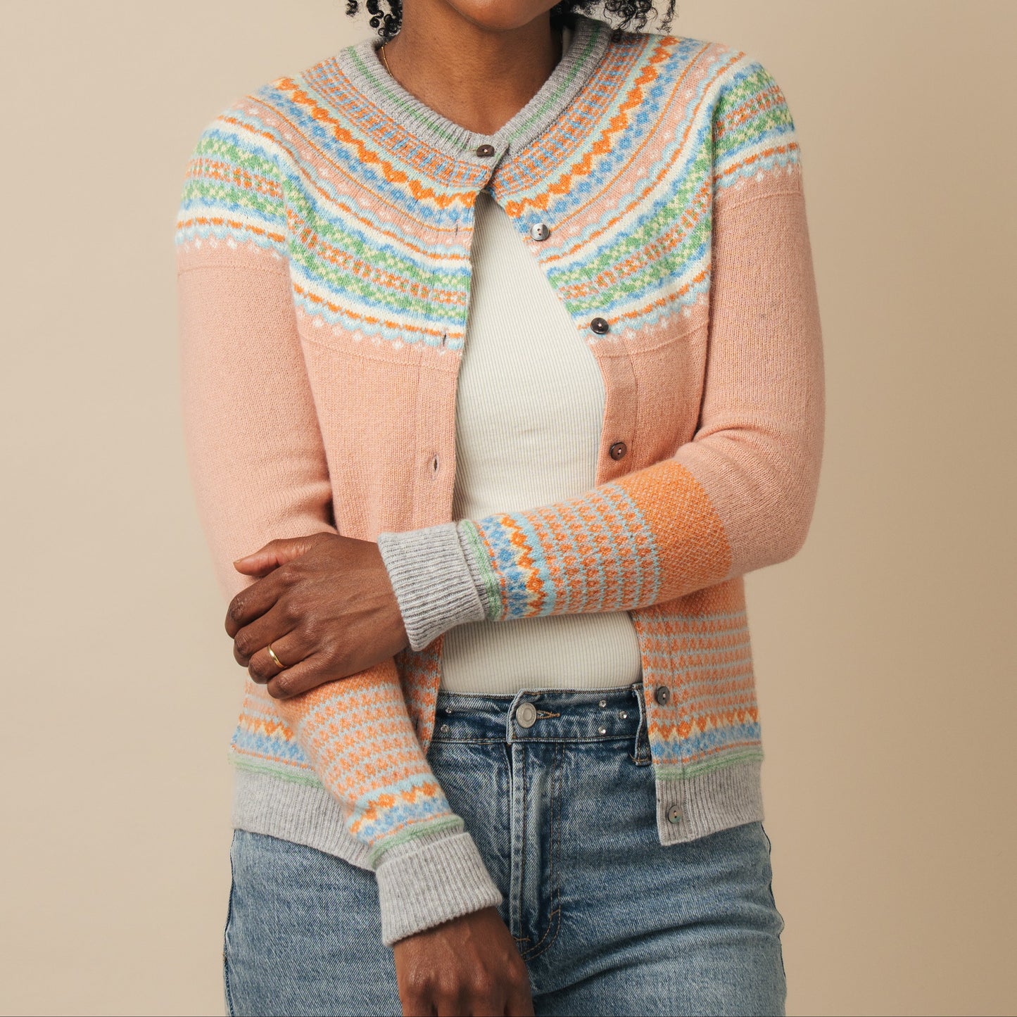 Alpine Cardigan - Honeysuckle