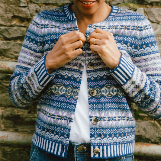 Kinross Cardigan - Sapphire