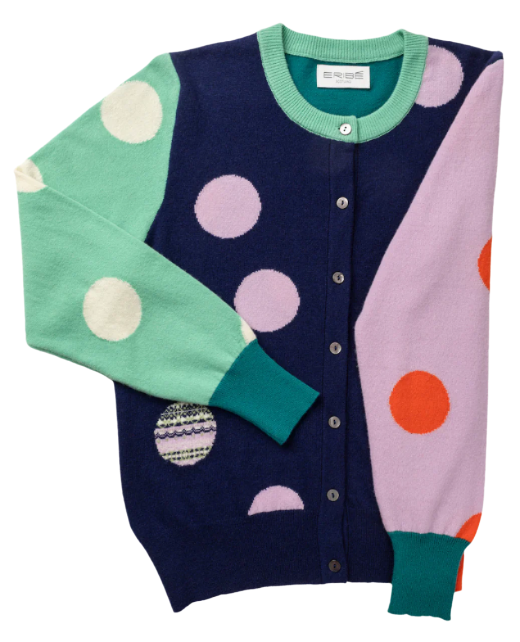 Melrose Cardigan - Navy Dot