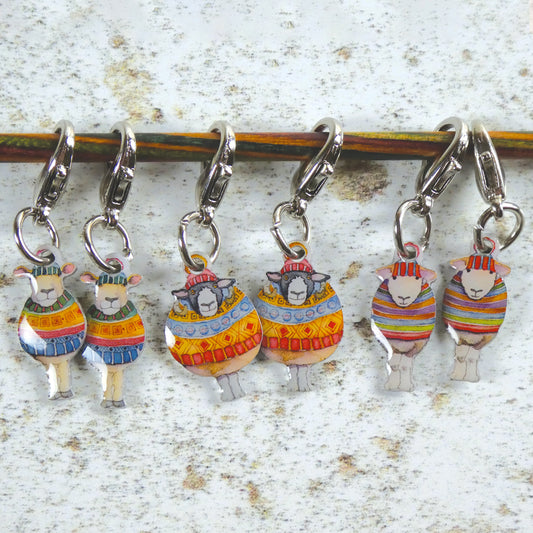 Sheep Crochet Markers