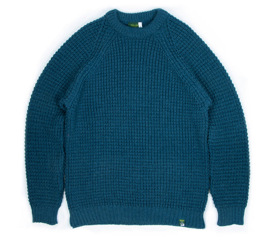 Clapdale Wool Cattlegrid Jumper - Blue