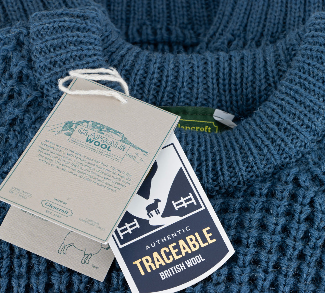 Clapdale Wool Cattlegrid Jumper - Dark Grey