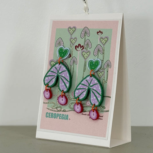 Botanical Earrings - Ceropegia