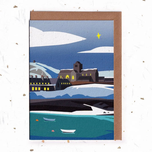 Iona Abbey Greeting Card  - Christmas Star