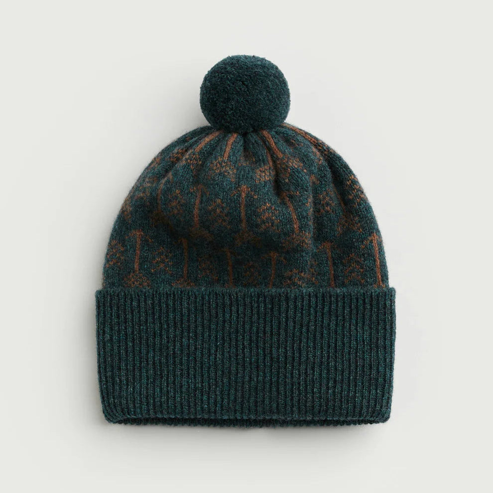 Arrow Pom Hat - Ink & Hazelnut
