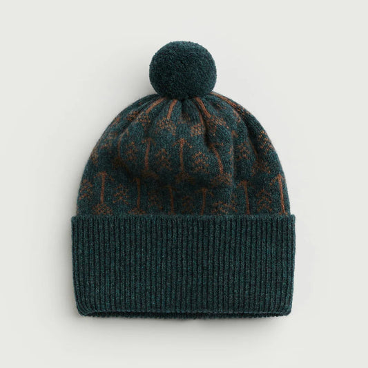 Arrow Pom Hat - Ink & Hazelnut