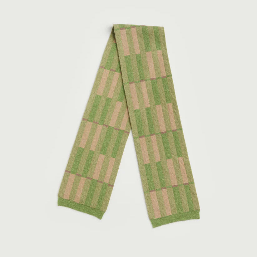Garden Scarf - Barley and Field Green