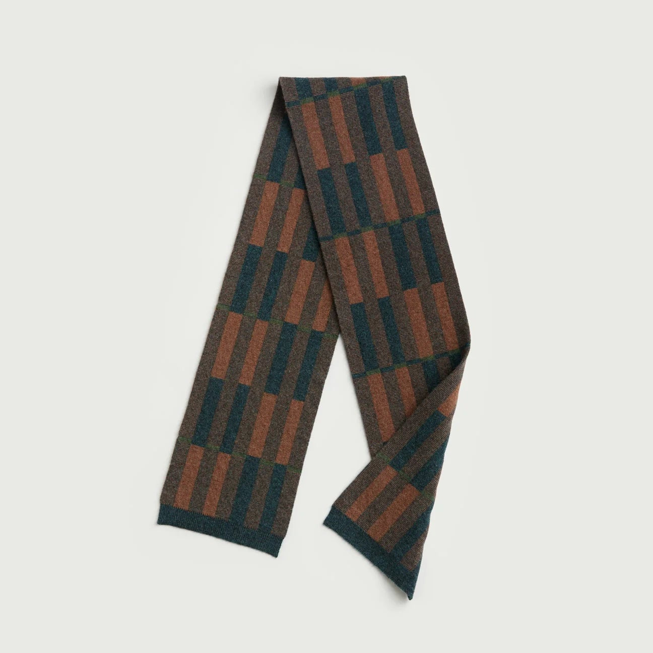 Garden Scarf - Hazelnut & Ink